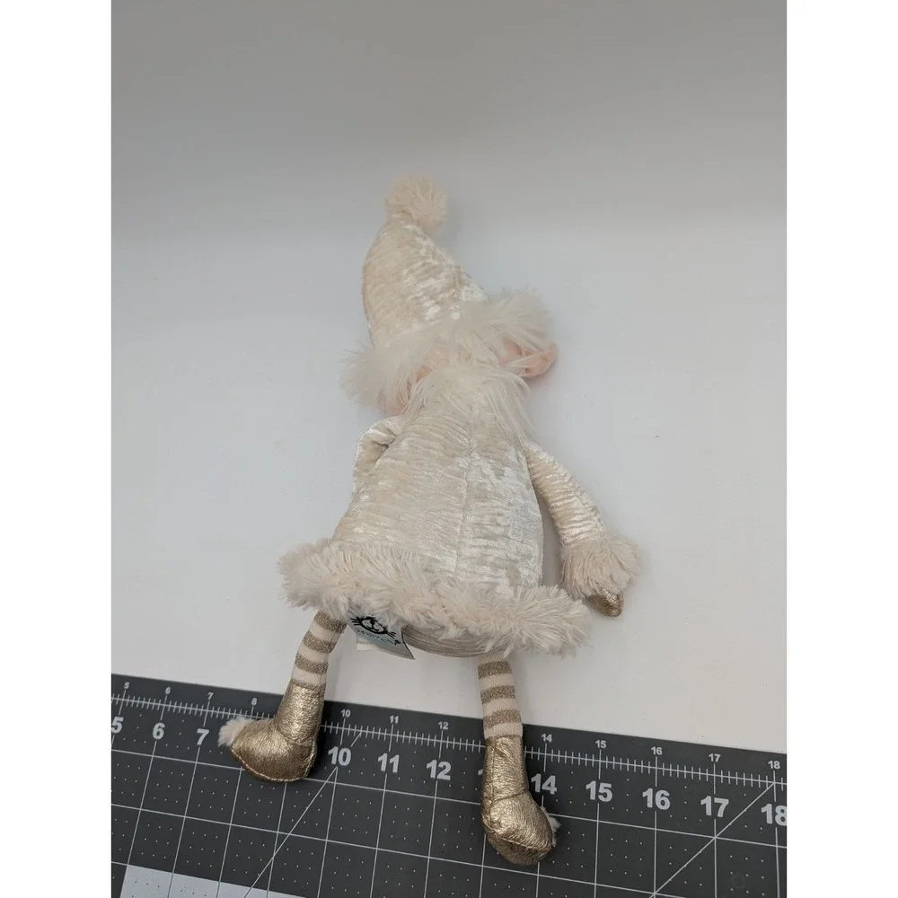 Jellycat Snowflake Elf Plush White Gold 14 Inch Stuffed Animal Toy